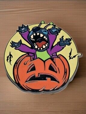 Stitch Halloween Disney Parks 2024 Glow-in-the-Dark Pin